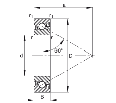 ǽ|S 7602030-2RS-TVP, 򣬽| a = 60ƹɂ(c)ܷ