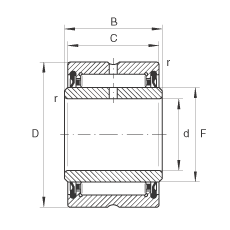 LS NA4908-2RSR, ߴϵ 49ɂ(c)ܷ