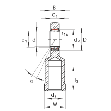 US GIL45-UK-2RS,  DIN ISO 12 240-4 ˜ݼySoɂȴܷ