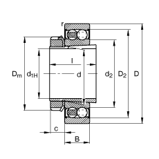 {(dio)S 2211-K-2RS-TVH-C3 + H311, (j) DIN 630  DIN 5415 (bio)(zhn)Ҫߴ, F׺;oɂ(c)ܷ