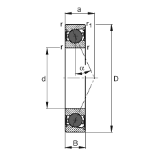 SS HCB7019-E-2RSD-T-P4S, {(dio)(ji)Ɍ(du)Ԫb|  = 25մɂ(c)ܷǽ|ƹ