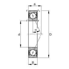 SS B7004-E-2RSD-T-P4S, {(dio)(ji)Ɍb|  = 25㣬ɂ(c)ܷǽ|ƹ