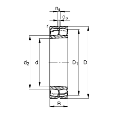 {(dio)ĝLS 22207-E1-K, (j) DIN 635-2 (bio)(zhn)Ҫߴ, FF 1:12