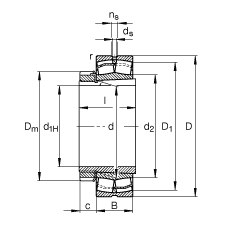 {(dio)ĝLS 22314-E1-K-T41A + H2314, (j) DIN 635-2 (bio)(zhn)Ҫߴ, F׺;o