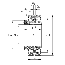 {ĝLS 239/670-B-K-MB + H39/670, (j) DIN 635-2 ˜ʵҪߴ, F׺;o