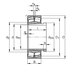 {ĝLS 22314-E1-K + AHX2314G, (j) DIN 635-2 ˜ʵҪߴ, F׺ж