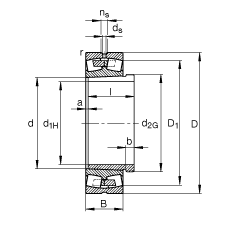 {(dio)ĝLS 22240-B-K-MB + AH2240, (j) DIN 635-2 (bio)(zhn)Ҫߴ, F׺ж